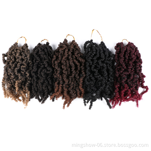 8inch spring twist hair 12 inch  65g natural ombre pre twis
